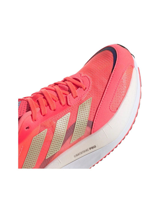 Adizero Boston 10 Sport Shoes Running Turbo / Sandy Beige Met / Legacy Indigo