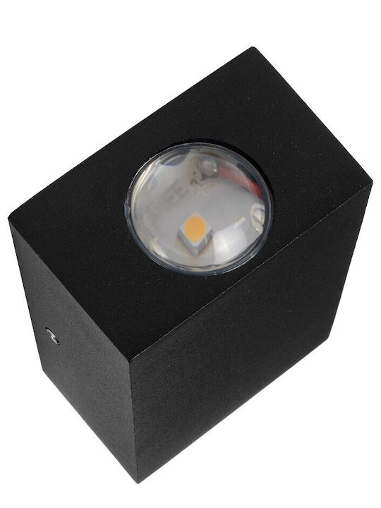 GloboStar Hikari Επιτοίχιο Εξωτερικό Φωτιστικό LED IP65 4W με Θερμό Λευκό Φως 6x4x10.5εκ.