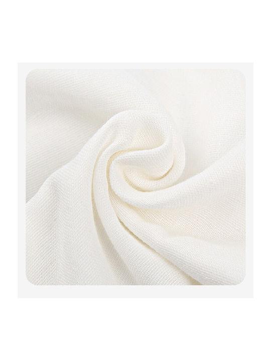 Cotton Shoulder Burp Cloth White 19x28cm.
