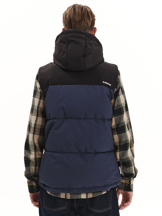 Geacă Fără Mâneci De Iarnă Puffer Waterproof Albastră