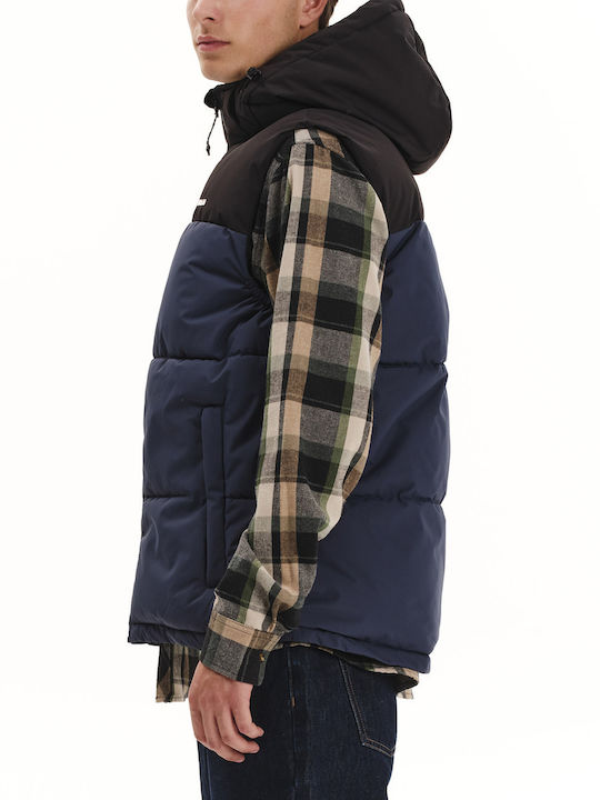 Geacă Fără Mâneci De Iarnă Puffer Waterproof Albastră