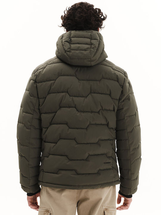 Geacă Barbat Puffer Waterproof Verde