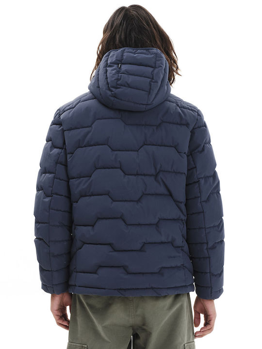 Winter Jacke Puffer Wasserdicht Blau