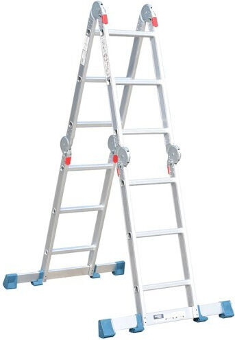 Bormann Pro BHL5050 Multipurpose Ladder 4x4 with Maximum Height 4.7m