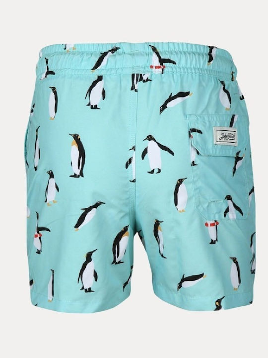 John Frank Kids Swimwear Swim Shorts Light Blue