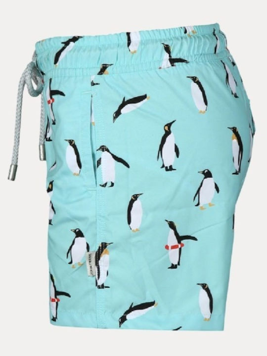 John Frank Kids Swimwear Swim Shorts Light Blue