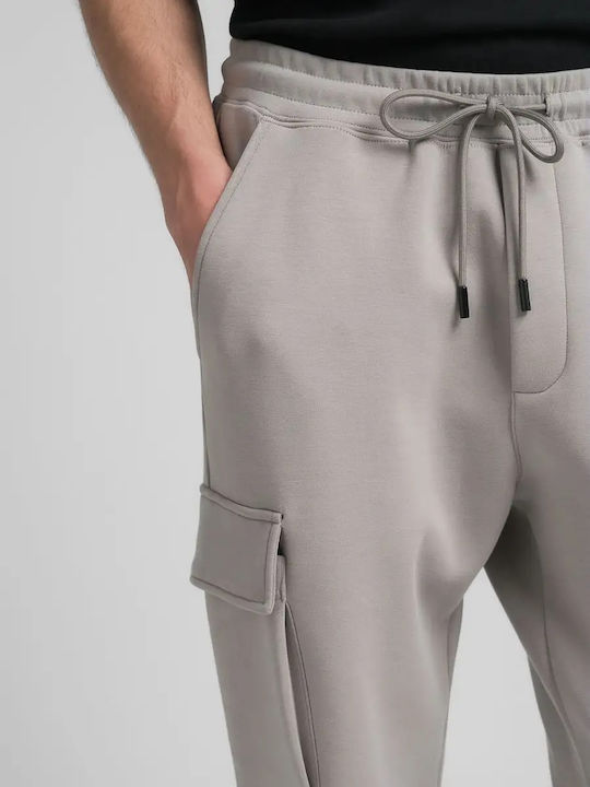 Trousers Cargo Elastic in Regular Fit Gray