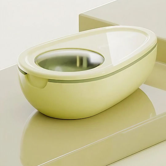 Cutie Pentru Pastile Cu Tăietor Flippy Galbenă 8x5x2,65 Cm Compactă Portabilă Ideală Pentru Călătorii