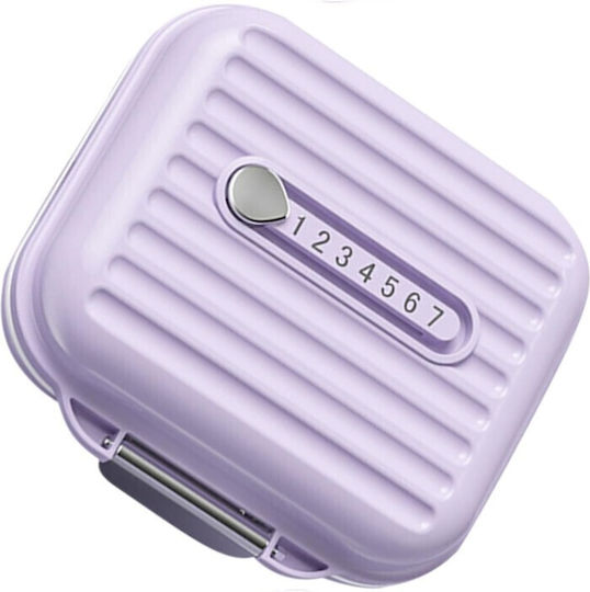 Cutie de Medicamente Flippy Mov 7 Compartimente Portabil Compact 7.8x7.2x3.5 cm Ideal pentru Utilizare Zilnică