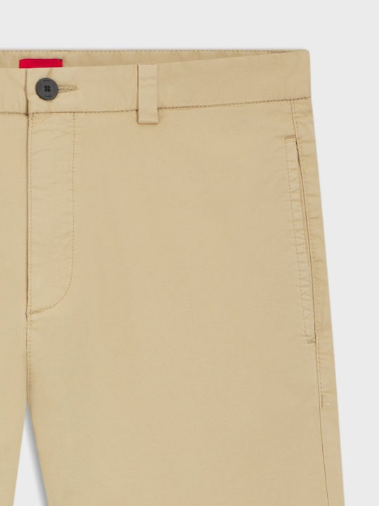 David251d Trousers in Slim Fit Beige
