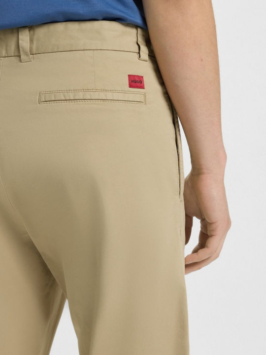 David251d Trousers in Slim Fit Beige