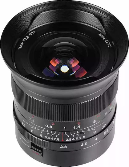 7artisans Full Frame Φωτογραφικός Φακός 14mm f/2.8 Σταθερός για Sony E Mount Μαύρος