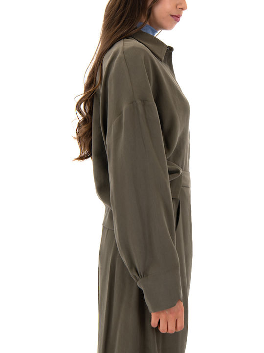 Women's Long Sleeve Shirt Khaki