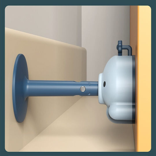 Wooden Door Stopper Blue