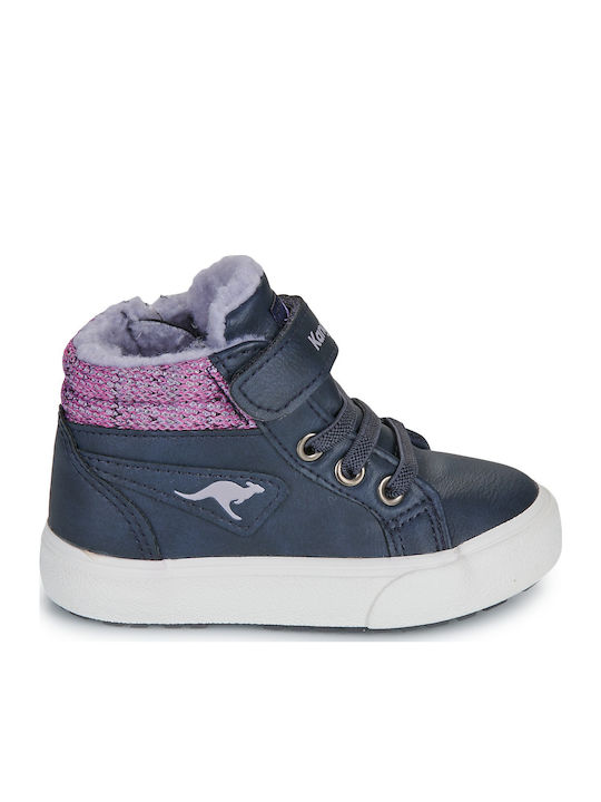 Παιδικά Sneakers High με Σκρατς Μπλε