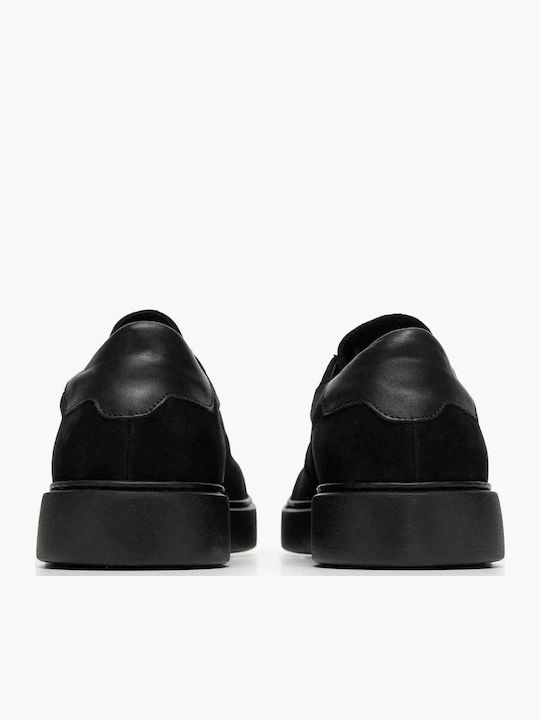 Δερμάτινα Ανδρικά Loafers σε Μαύρο Χρώμα