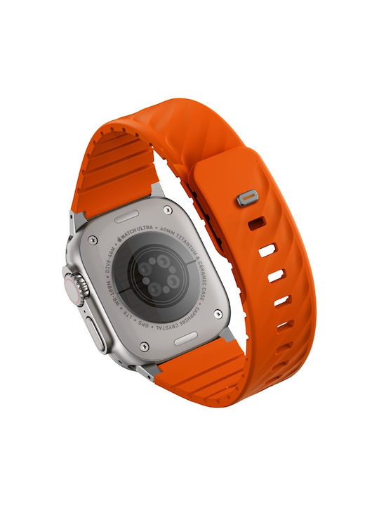 Uniq Armband Silikon Orange (Apple Watch 49/46/45/44/42/41/40 mm, Uniq)