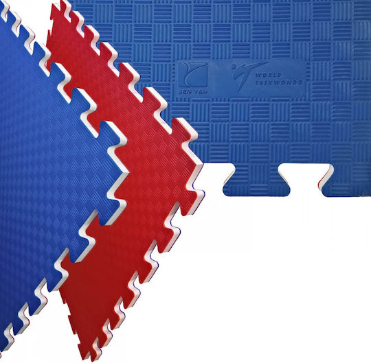 Top Ten Double Sided Foam Gym Floor Puzzle Tatami Mat Blue 50x50x2.5cm