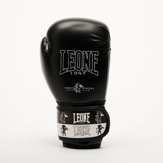 Leone 1947 Kids Boxing Gloves Leather for Match Black