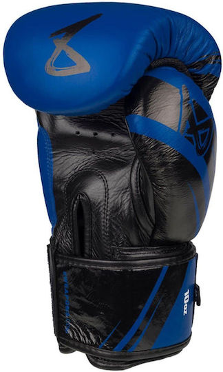 8 Weapons Boxing Gloves Leather for Match Blue