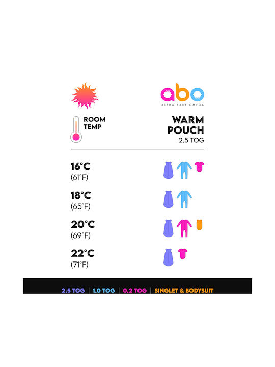 abo Winter Sleeping Bag with Feet Classic 2.5 Tog Classic Flowers & Watermelon with Detachable Sleeves