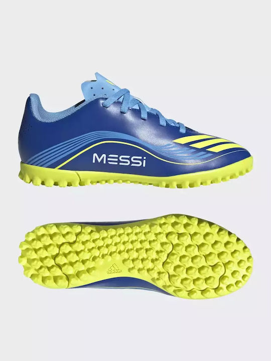 F50 Messi Club Kids Turf Soccer Shoes Blue