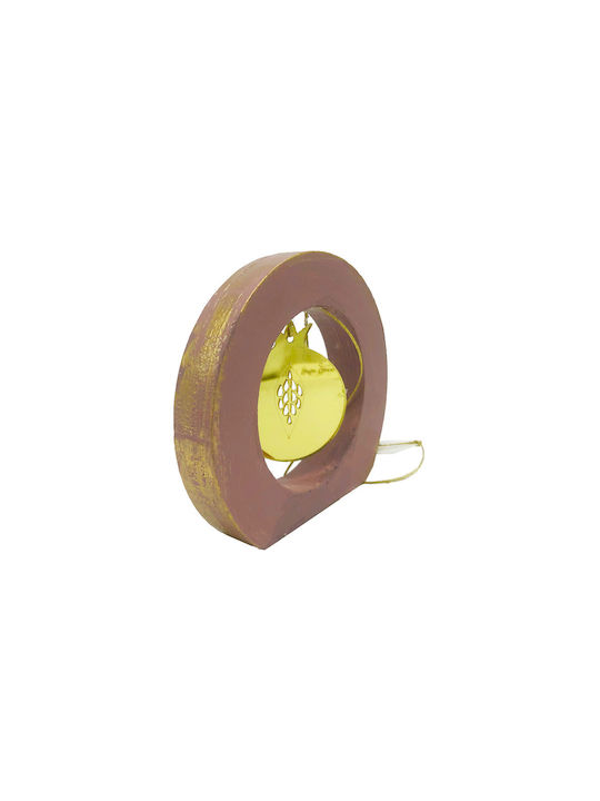 LiebeQueen Handgefertigt Tischplatte Glücksbringer Granatapfel Gold aus Plexiglas 1Stück