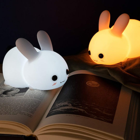 Navaris Led Kids Decorative Lamp Rabbit White 14.7x9.8x9εκ.