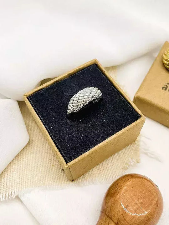 Δαχτυλίδι Ανοιχτό Ανοξείδωτο Ατσάλι Awear Dragon Silver