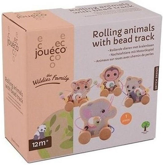 Joueco Λαβύρινθος Μαϊμουδάκι Wildies Family από Ξύλο για 12+ Μηνών