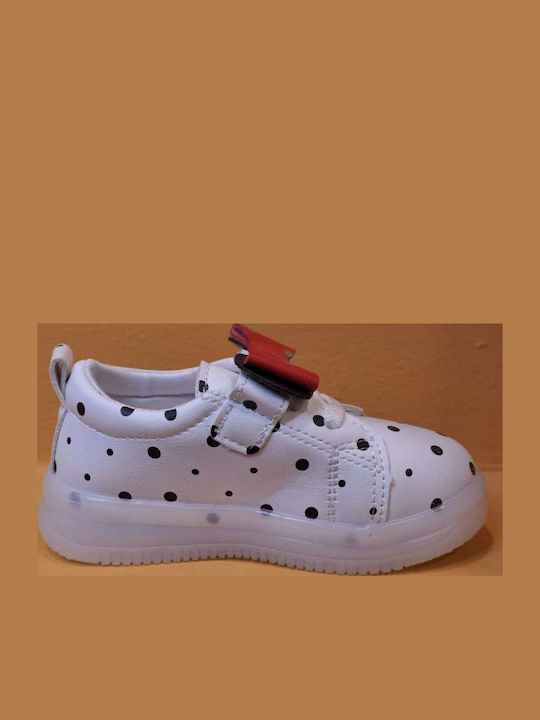 Παιδικά Sneakers με Σκρατς Λευκά