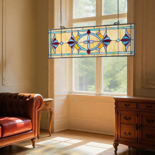 Vevor Colored Glass Hanging Tiffany Style Window Chain 32 X 10 Inches Hxfxcsblbhxfhhnmj001v0