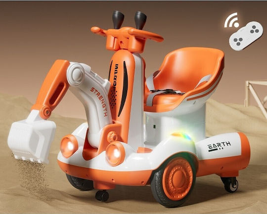Excavator pentru copii electric 6 volți Portocaliu