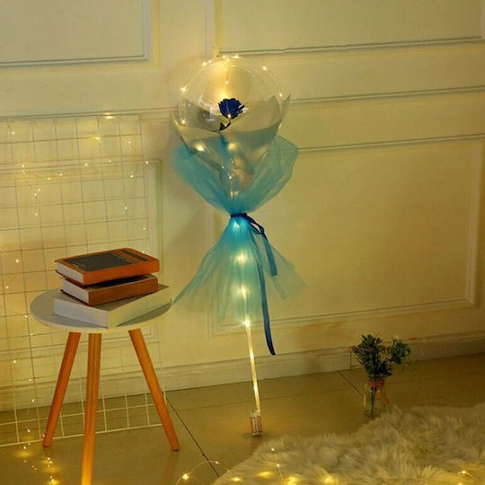 Balon Latex Albastru cu LED 35buc