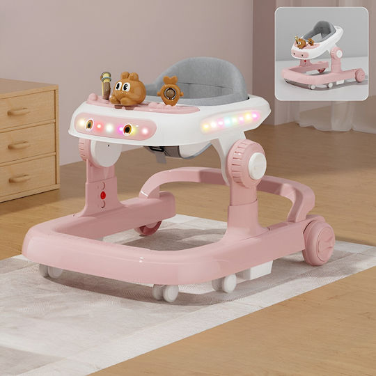 Baby Walker with Music Pink