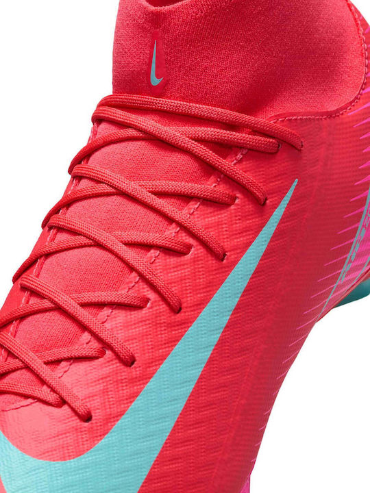 Nike Mercurial Superfly 10 Academy Football Shoes with Cleats Red
