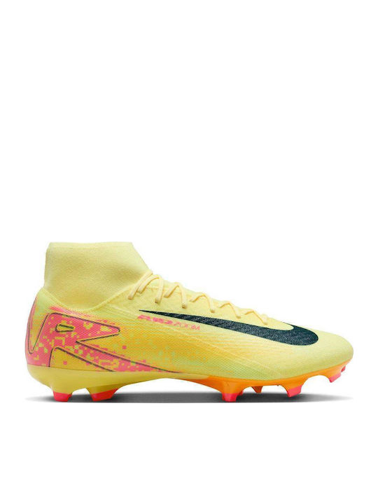 Nike Mercurial Superfly 10 Academy Kylian Mbappé Pantofi de Fotbal cu crampoane Lt Laser Orange / Armory Navy