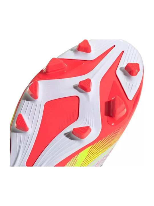 adidas F50 Club Fußballschuhe mit Stollen Weiß
