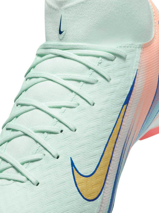 Nike Mercurial Superfly 10 Academy Dream Speed Football Shoes with Cleats Barely Green / Crimson Pulse / Metallic Gold Coin