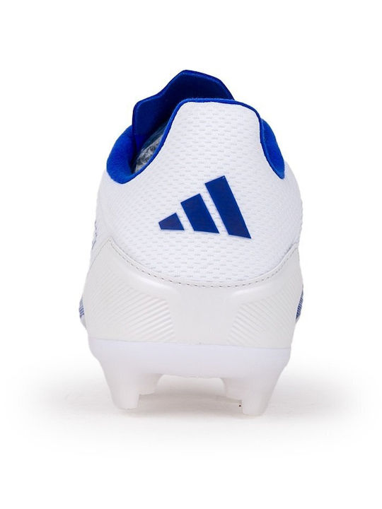 adidas F50 League Football Shoes with Cleats Cloud White / Solar Red / Lucid Blue