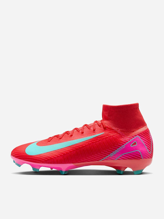 Nike Mercurial Superfly 10 Pro Football Shoes with Cleats Red