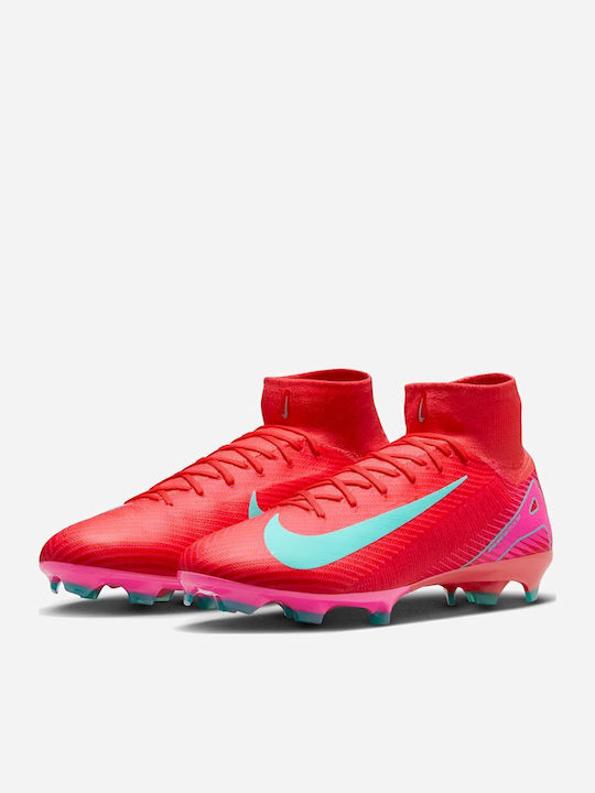 Nike Mercurial Superfly 10 Pro Football Shoes with Cleats Red