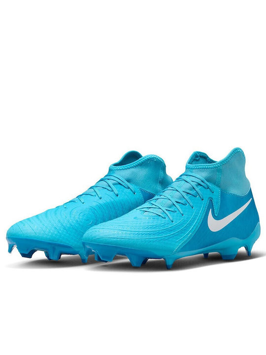 Nike Phantom Luna II Academy FG/MG Football Shoes with Blue Cleats