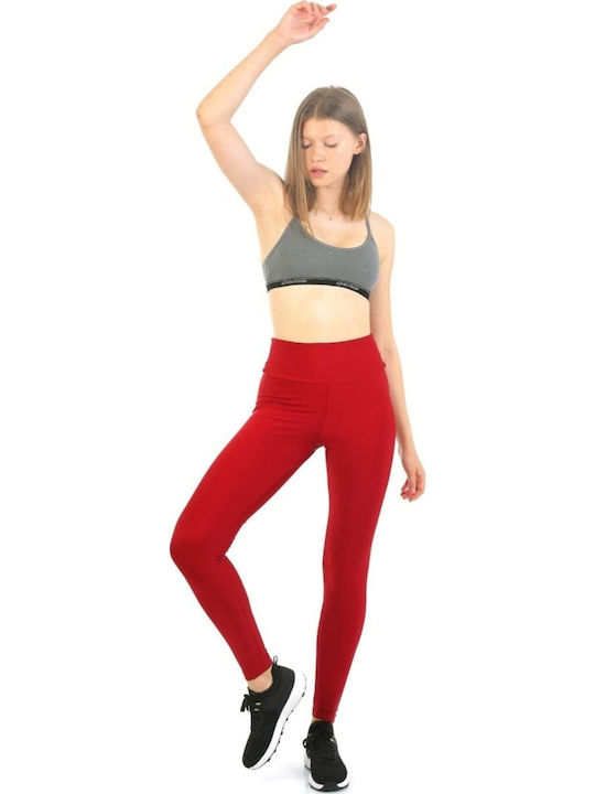 Dri-Fit WJFLEG01 Training Γυναικείο Μακρύ Κολάν Κόκκινο
