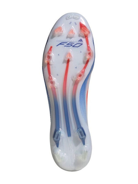adidas F50 Elite FG Ποδοσφαιρικά Παπούτσια με Τάπες Cloud White / Solar Red / Lucid Blue