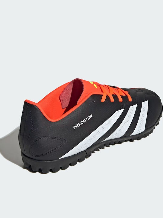 adidas Predator Club Football Shoes with Molded Cleats Core Black / Cloud White / Solar Red
