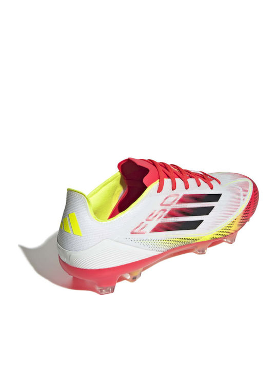 adidas F50 Pro Fußballschuhe mit Stollen Weiß