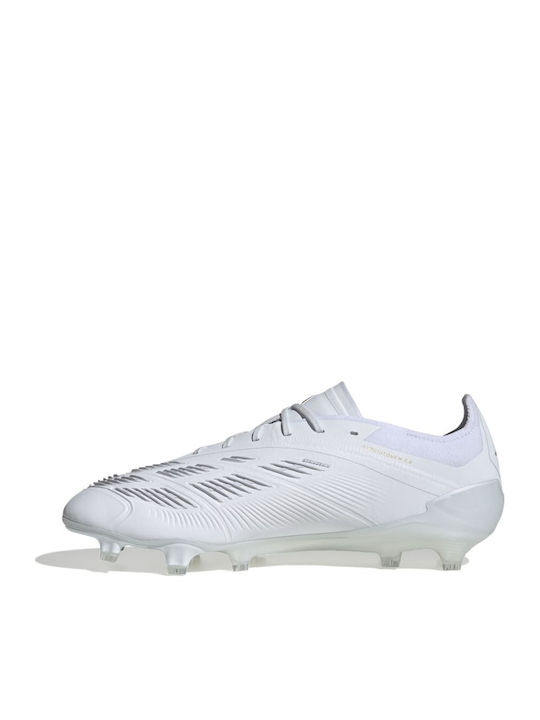 adidas Predator Elite Ποδοσφαιρικά Παπούτσια με Τάπες FG Λευκά