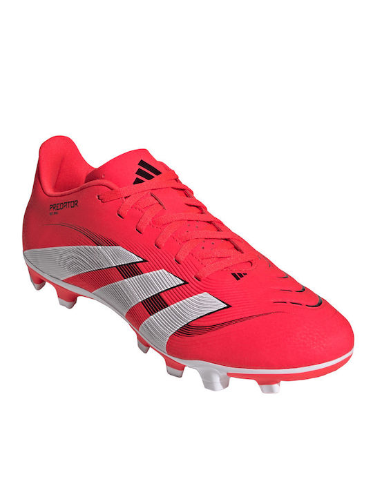 adidas Predator Club Football Shoes with Cleats Red