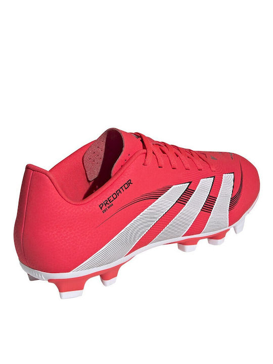 adidas Predator Club Football Shoes with Cleats Red
